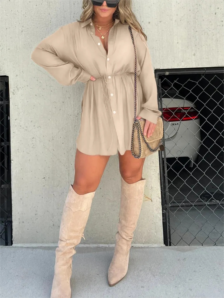 Satin Pajama Dress – Chic & Comfortable Sleepwear