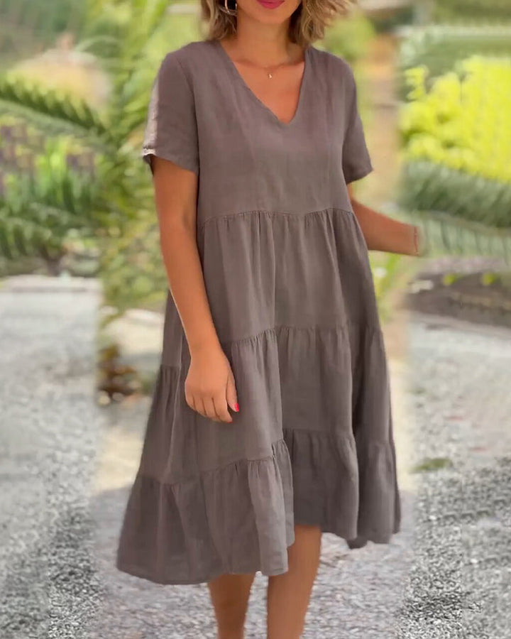 Elegant Cotton Summer Dress – Sophisticated & Timeless Style