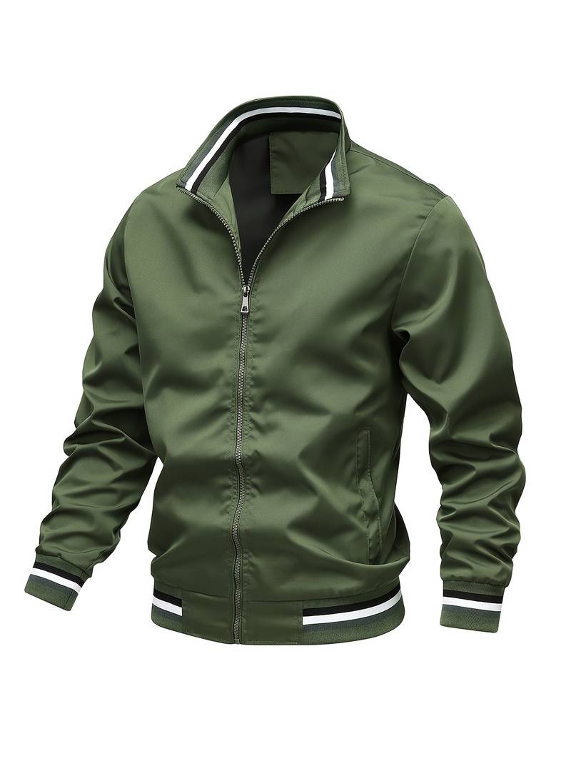 Stylish Stand Jacket – Modern & Chic Outerwear