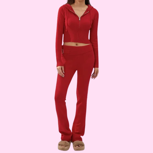 Sexy Stylish Knitted Set – Trendy & Comfortable Fashion Ensemble