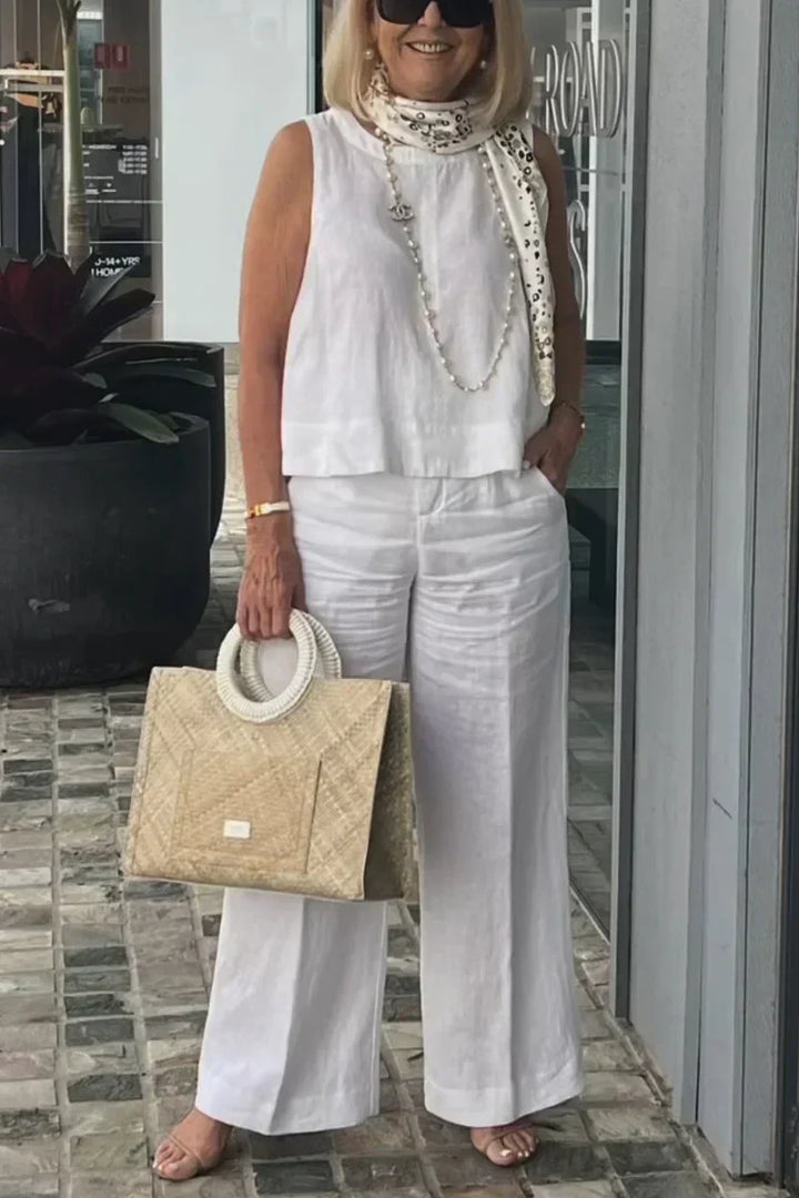 Elegant Sleeveless Jumpsuit – Sophisticated & Chic Fashion Statement