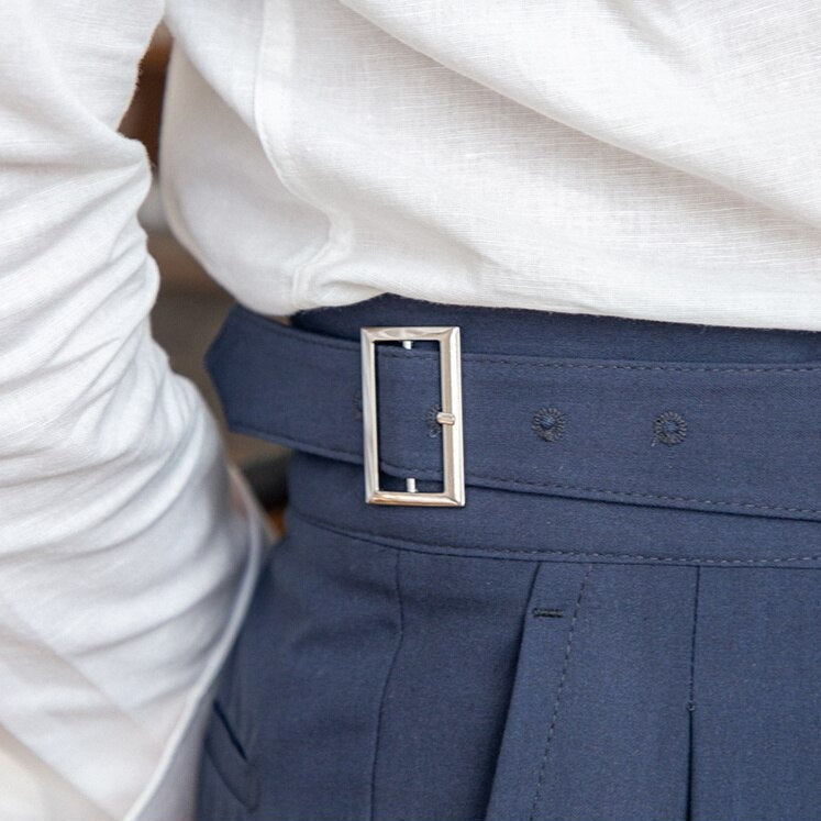 Fashionable Buckled Pants for a Trendy Look