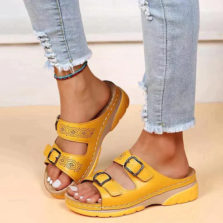Elegant Pearl Orthopaedic Sandals – Chic & Comfortable Footwear for All-Day Wear