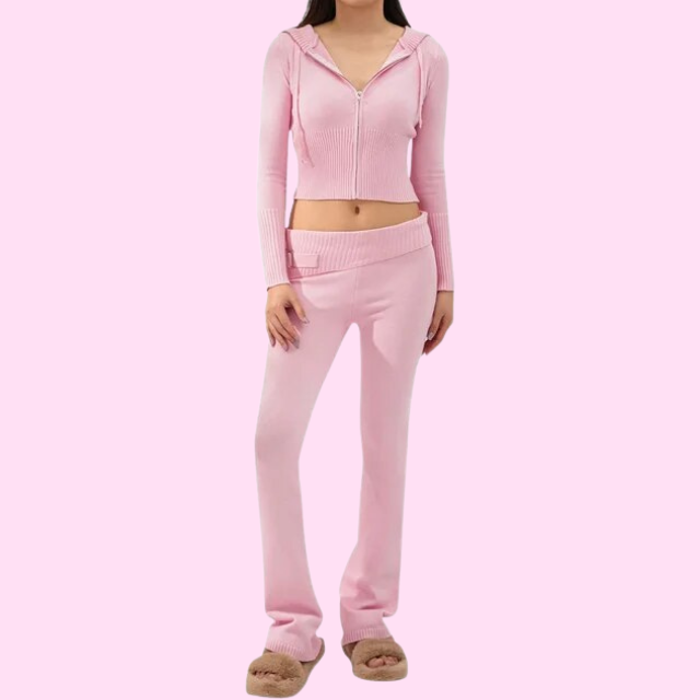 Sexy Stylish Knitted Set – Trendy & Comfortable Fashion Ensemble