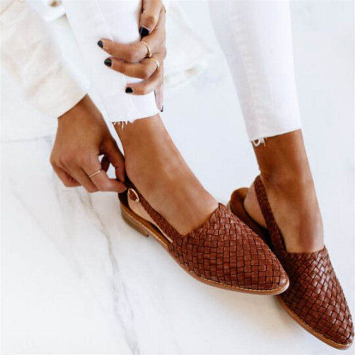 Leather Woven Sandals – Trendy & Comfortable Summer Footwear