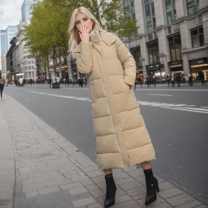 Windproof Long Winter Coat – Trendy & Stylish Outerwear for Cold Weather
