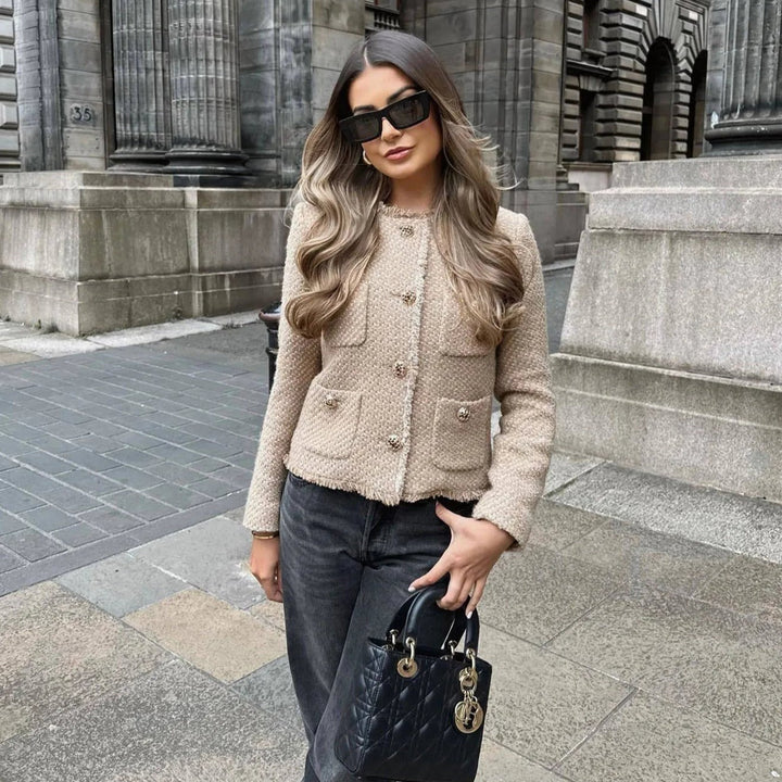 Modern Tweed Jacket – Chic & Stylish Layering Piece