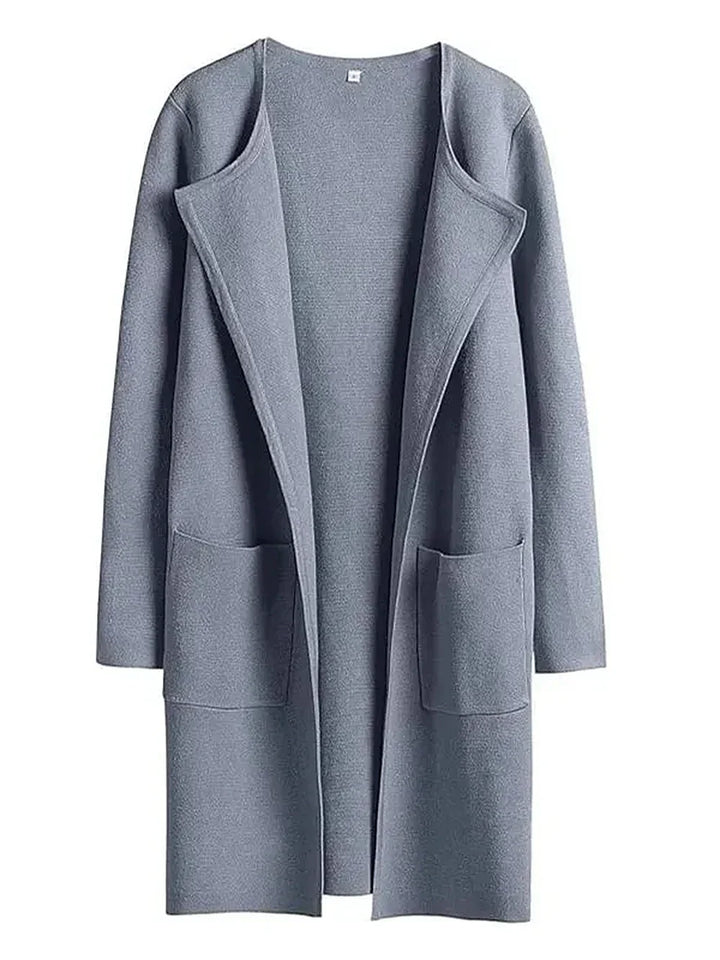 Elegant Lapel Coatigan – Sophisticated Layering Piece for Chic Styles