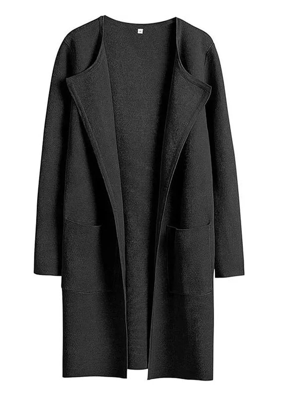 Elegant Lapel Coatigan – Sophisticated Layering Piece for Chic Styles