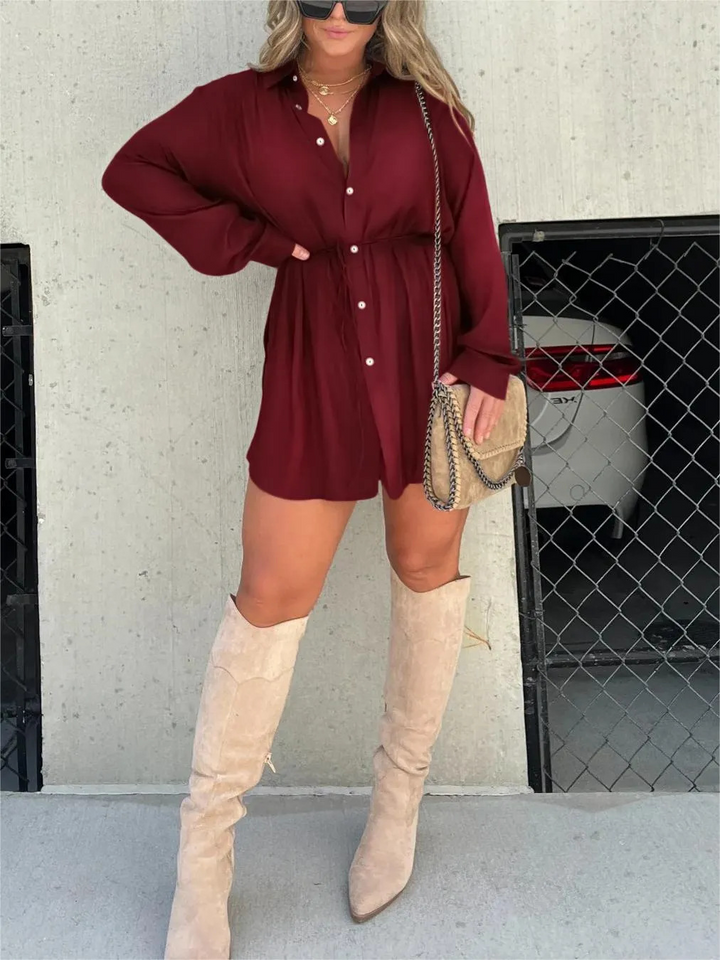 Satin Pajama Dress – Chic & Comfortable Sleepwear