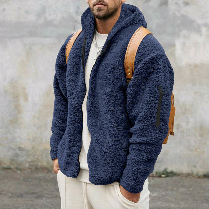 Men's Trendy Fleece Jacket – Comfortable & Warm for Everyday Wear