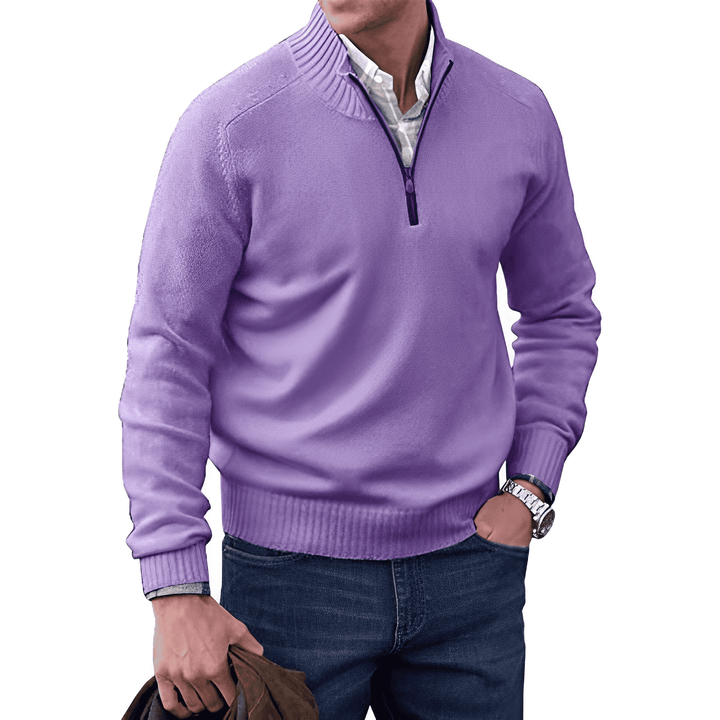 Polished Zip-Up Sweater – Elegant & Sophisticated Wardrobe Essential