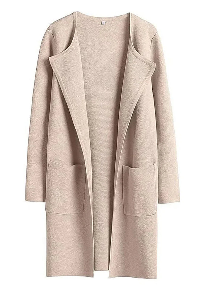 Elegant Lapel Coatigan – Sophisticated Layering Piece for Chic Styles