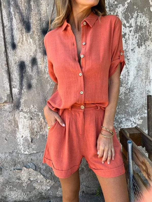 Lightweight Linen Set – Chic & Comfortable Summer Outfit