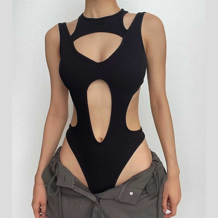 Backless Hollow Bodysuit – Trendy & Chic Fashion Statement