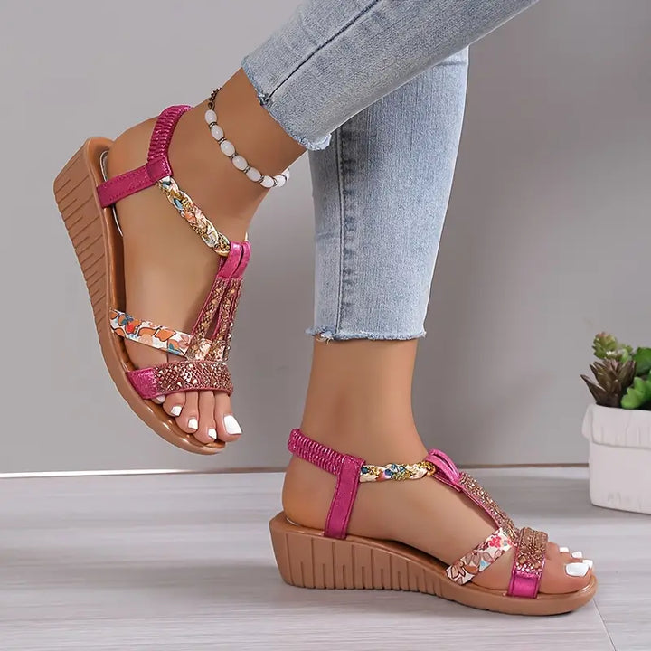 Elegant Women's Sandals with Sparkling Rhinestone Design – Chic & Sophisticated Footwear