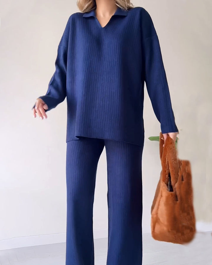 Knitted Two-Piece Set – Trendy & Comfortable Fashion Ensemble