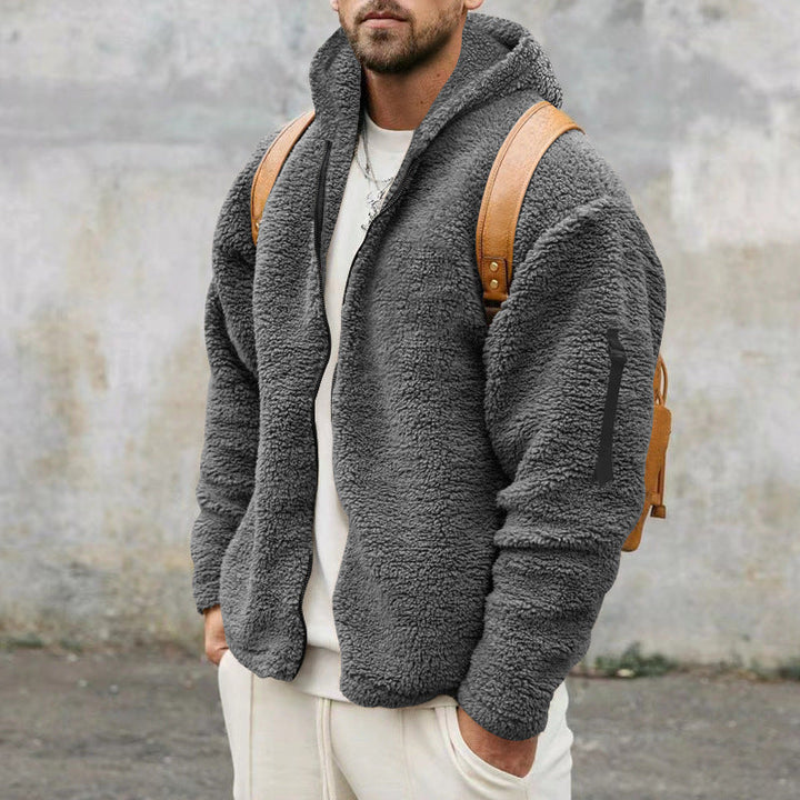 Men's Trendy Fleece Jacket – Comfortable & Warm for Everyday Wear