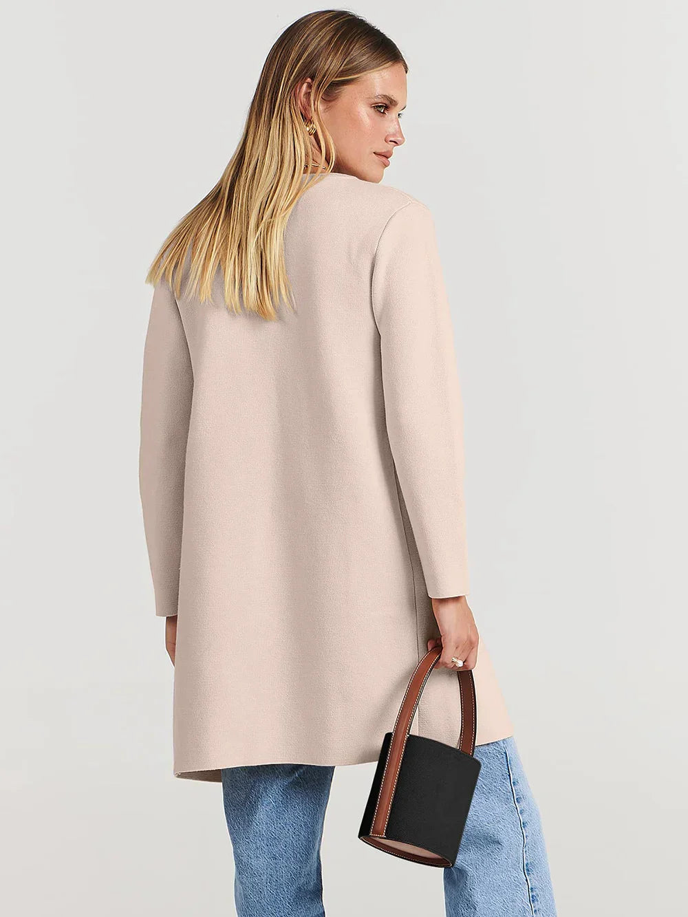 Elegant Lapel Coatigan – Sophisticated Layering Piece for Chic Styles