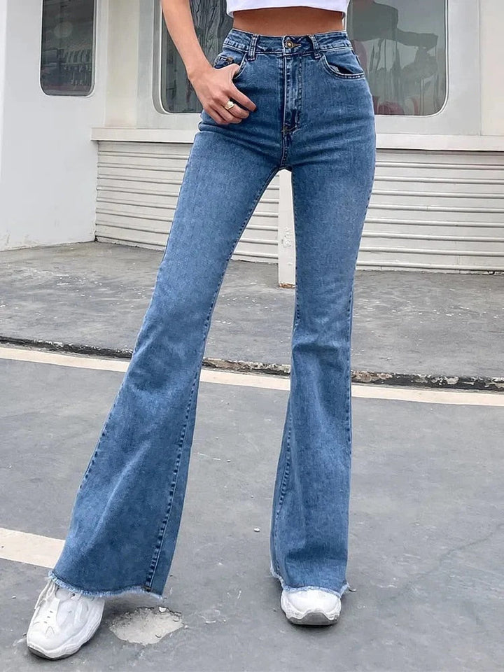 High Waist Flair Jeans – Trendy & Chic Denim for Effortless Style