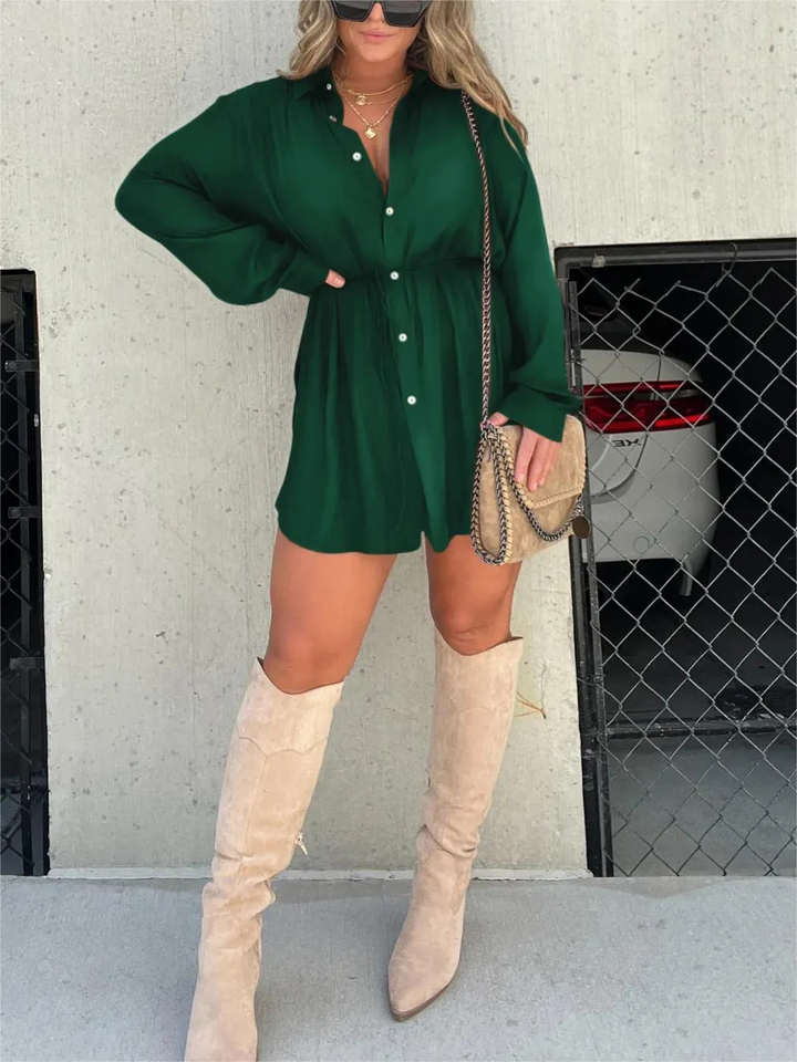 Satin Pajama Dress – Chic & Comfortable Sleepwear