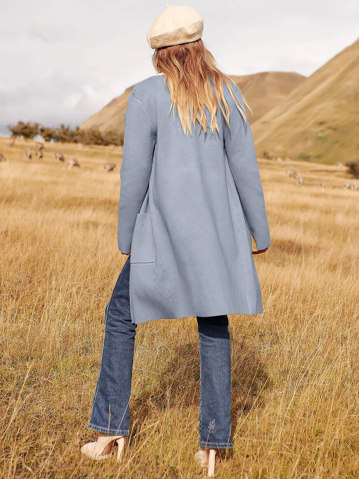 Elegant Lapel Coatigan – Sophisticated Layering Piece for Chic Styles
