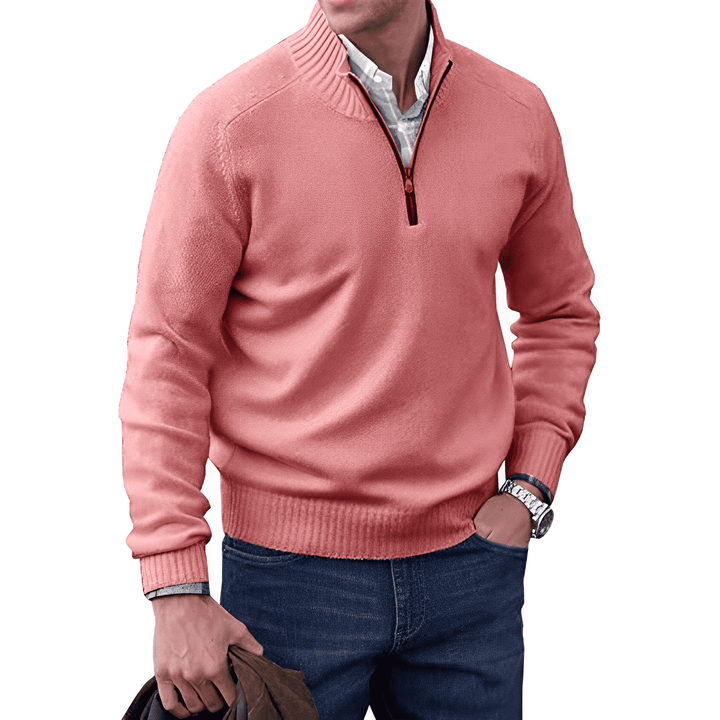 Polished Zip-Up Sweater – Elegant & Sophisticated Wardrobe Essential