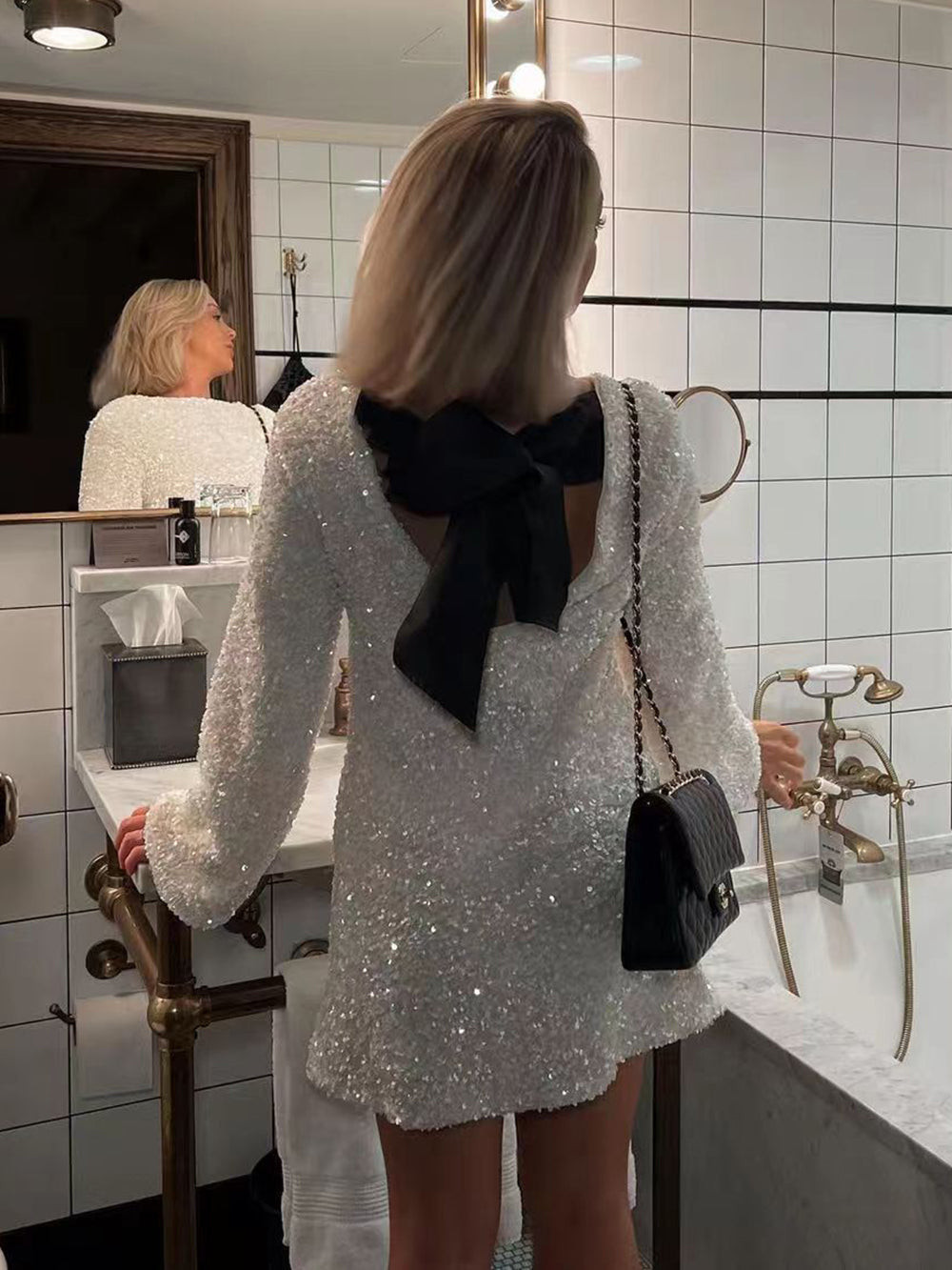 Graceful Bow Dress – Elegant & Sophisticated Style