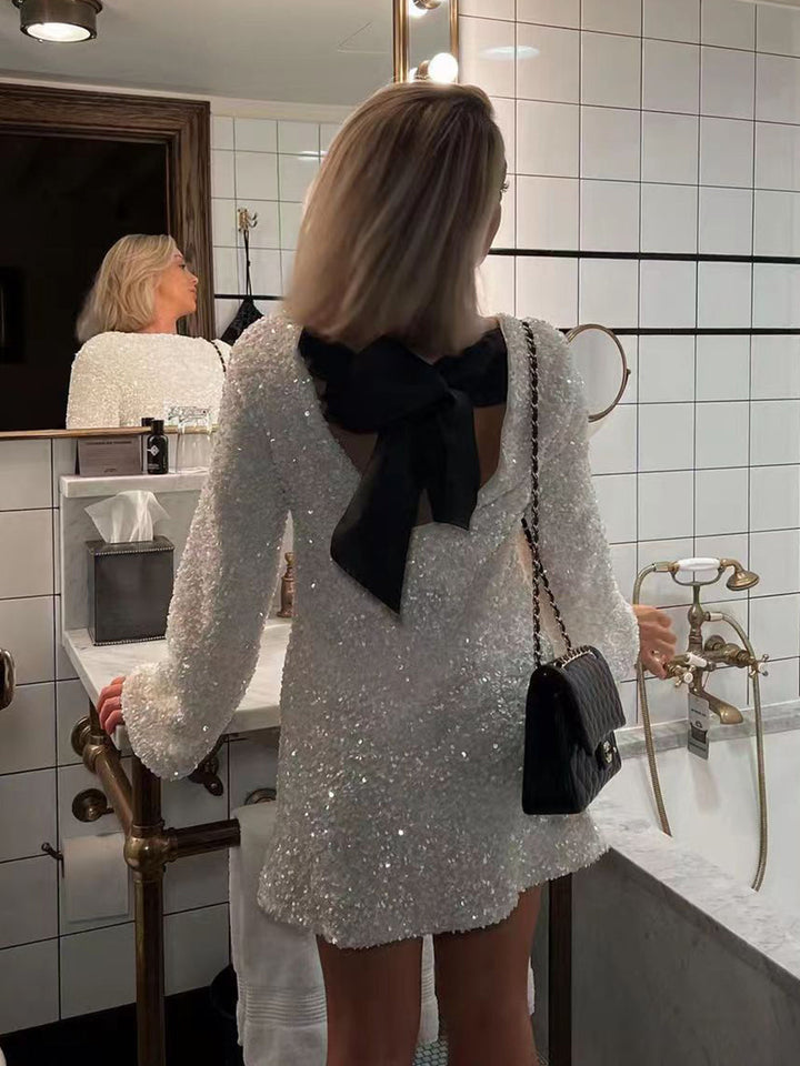 Graceful Bow Dress – Elegant & Sophisticated Style