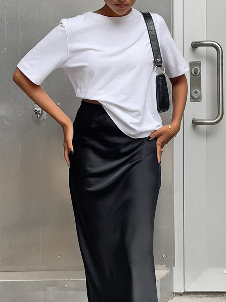 Satin Maxi Skirt – Elegant & Flowing for Sophisticated Style