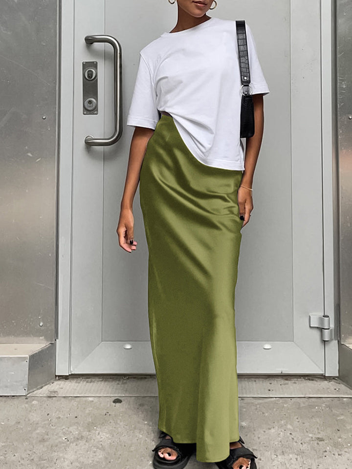 Satin Maxi Skirt – Elegant & Flowing for Sophisticated Style