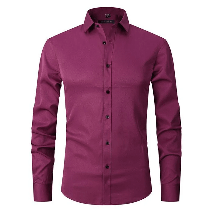 Anti-Wrinkle Long Sleeve Shirt – Modern & Stylish Office Essential