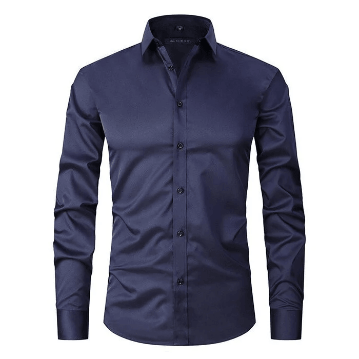 Anti-Wrinkle Long Sleeve Shirt – Modern & Stylish Office Essential