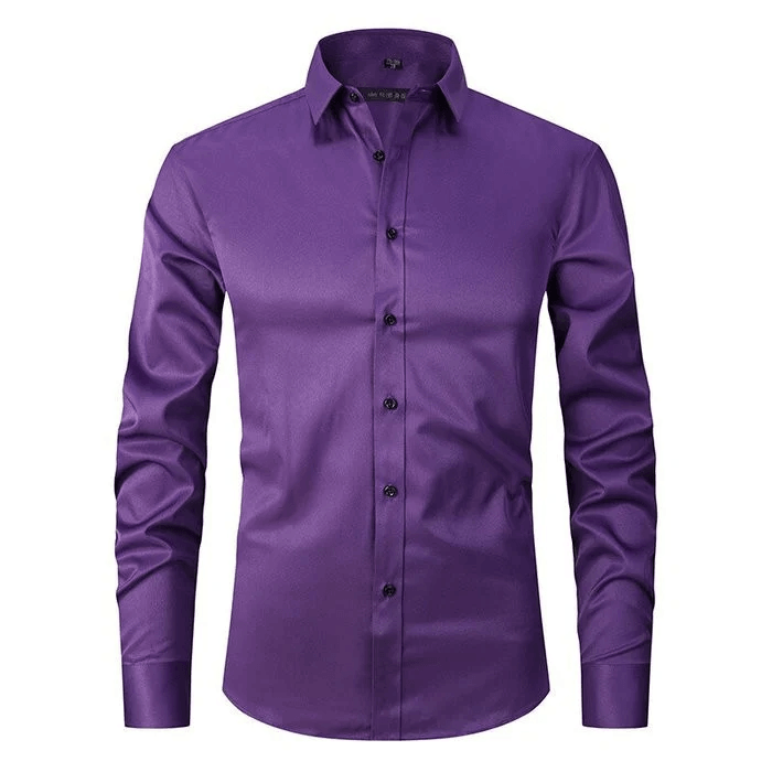 Anti-Wrinkle Long Sleeve Shirt – Modern & Stylish Office Essential