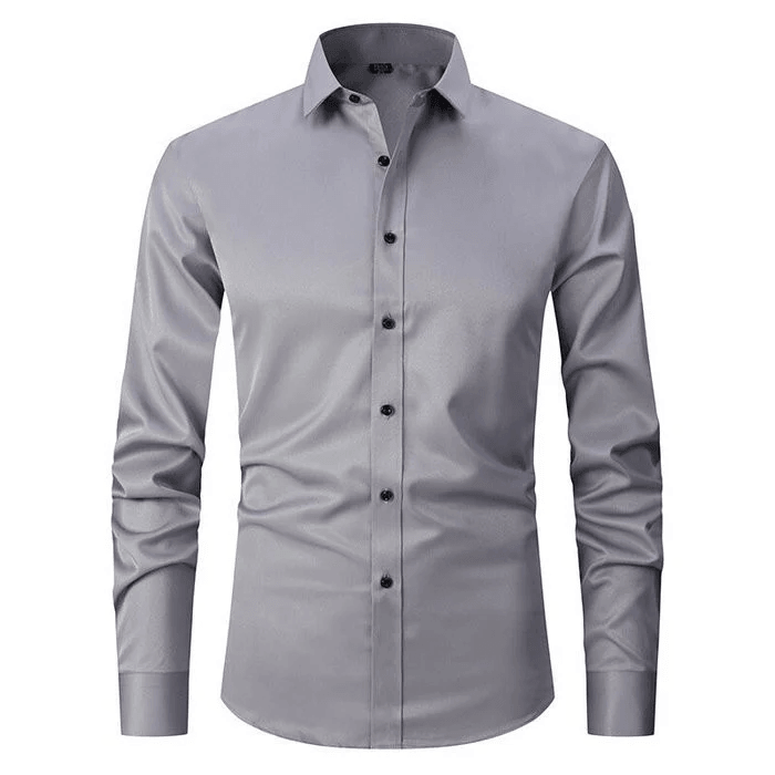 Anti-Wrinkle Long Sleeve Shirt – Modern & Stylish Office Essential
