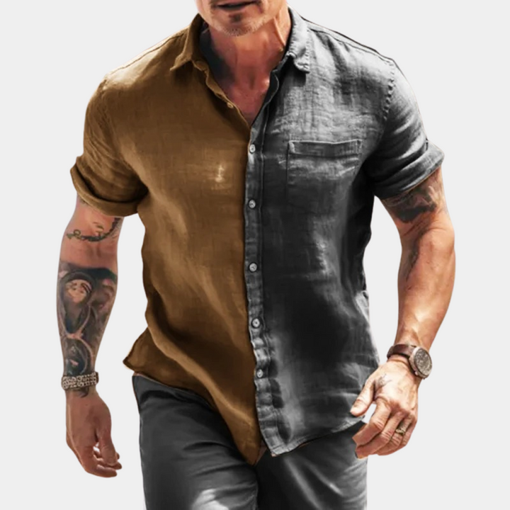 Stylish Casual Men's Half-Sleeve Shirt – Trendy & Comfortable Everyday Wear