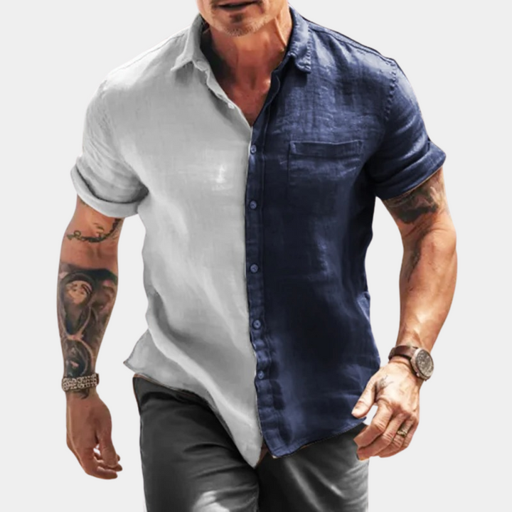 Stylish Casual Men's Half-Sleeve Shirt – Trendy & Comfortable Everyday Wear