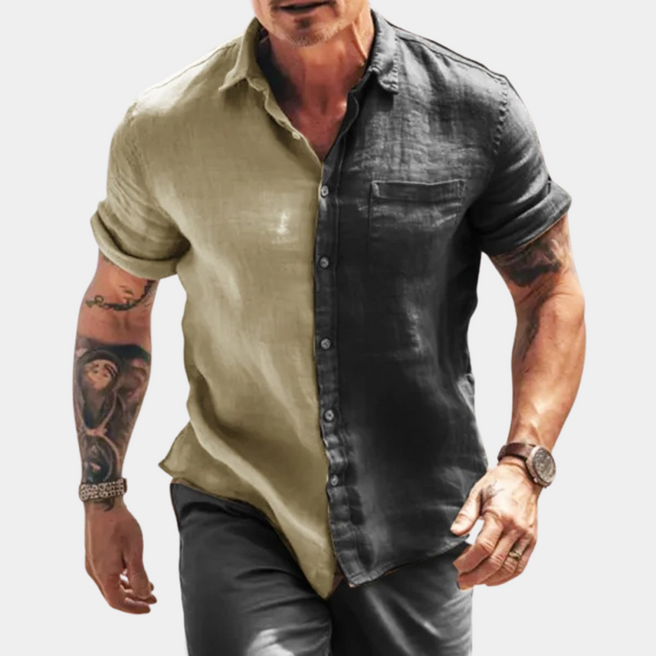 Stylish Casual Men's Half-Sleeve Shirt – Trendy & Comfortable Everyday Wear