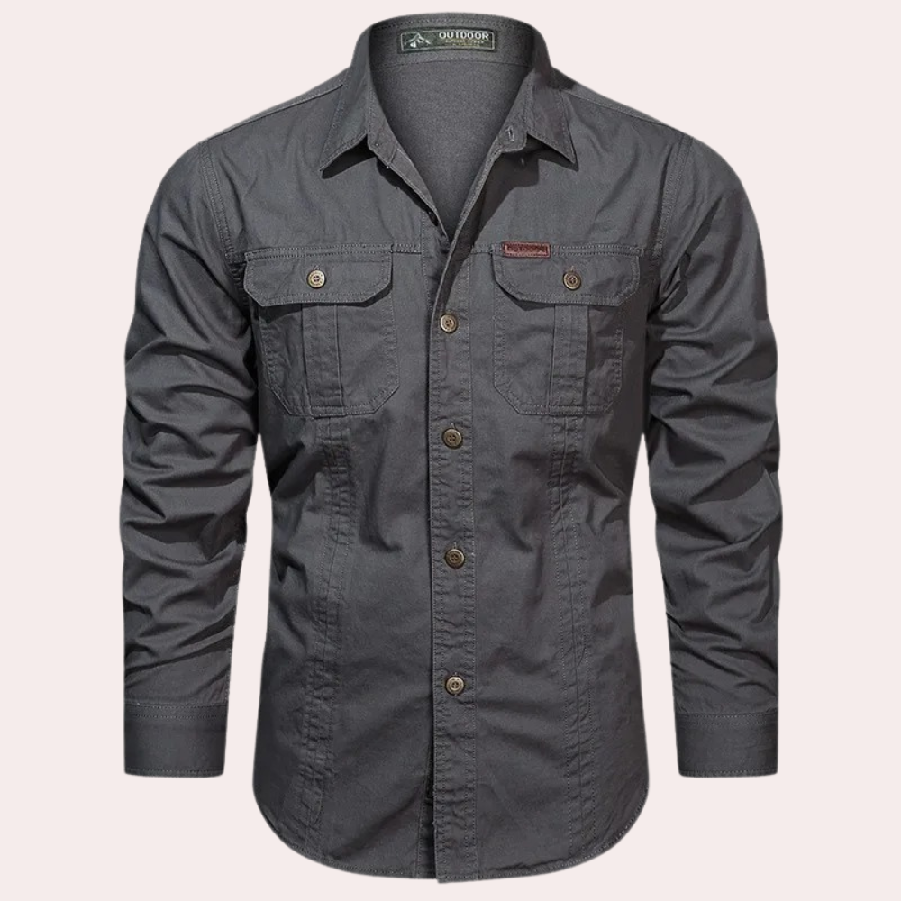 Stylish Men's Casual Shirt – Trendy & Perfect for Outdoor Adventures