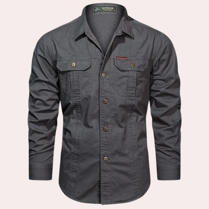 Stylish Men's Casual Shirt – Trendy & Perfect for Outdoor Adventures