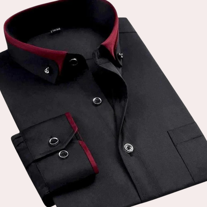 Elegant Men's Button-Detail Shirt – Sophisticated Style for Any Occasion