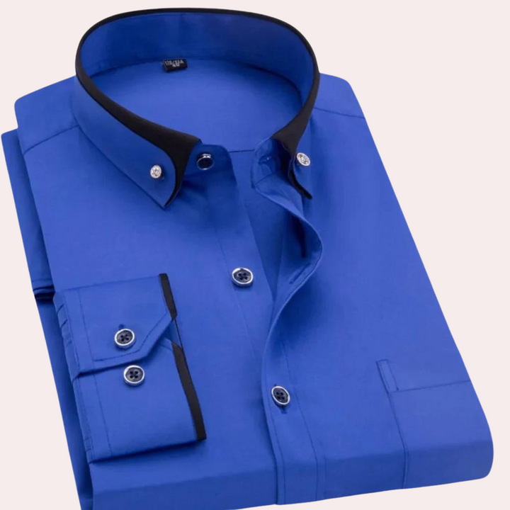 Elegant Men's Button-Detail Shirt – Sophisticated Style for Any Occasion