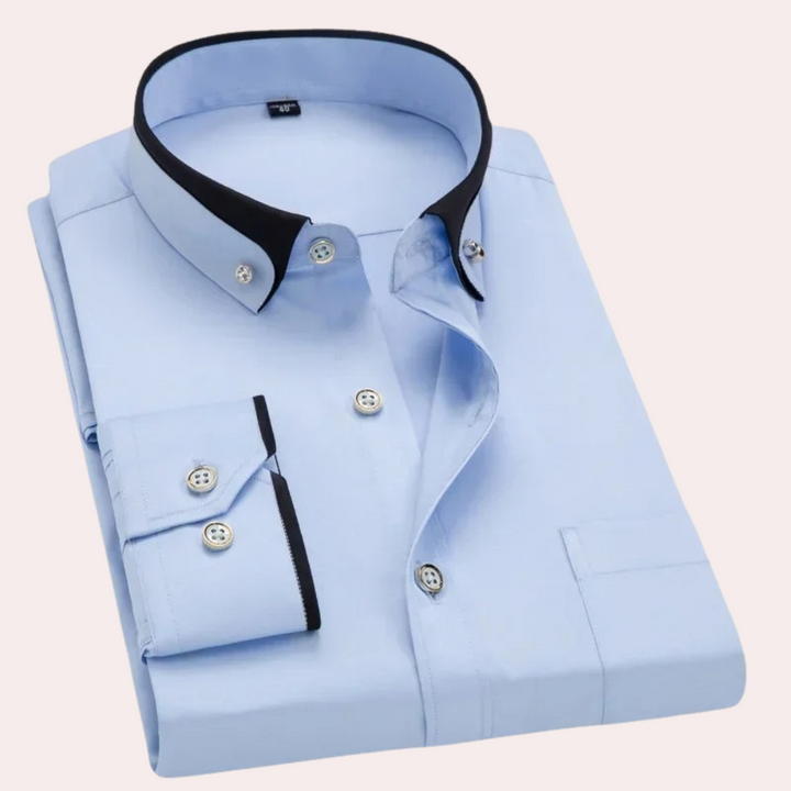 Elegant Men's Button-Detail Shirt – Sophisticated Style for Any Occasion