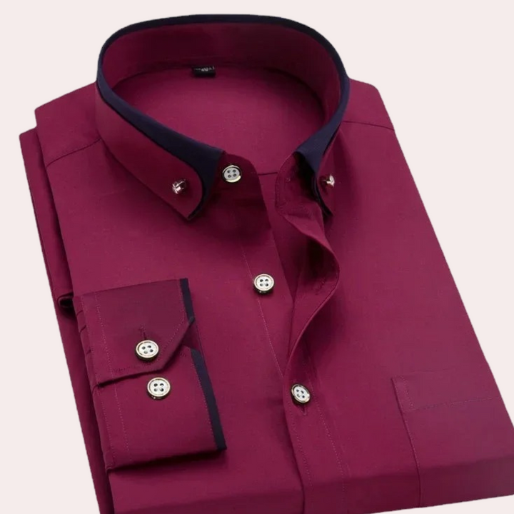 Elegant Men's Button-Detail Shirt – Sophisticated Style for Any Occasion