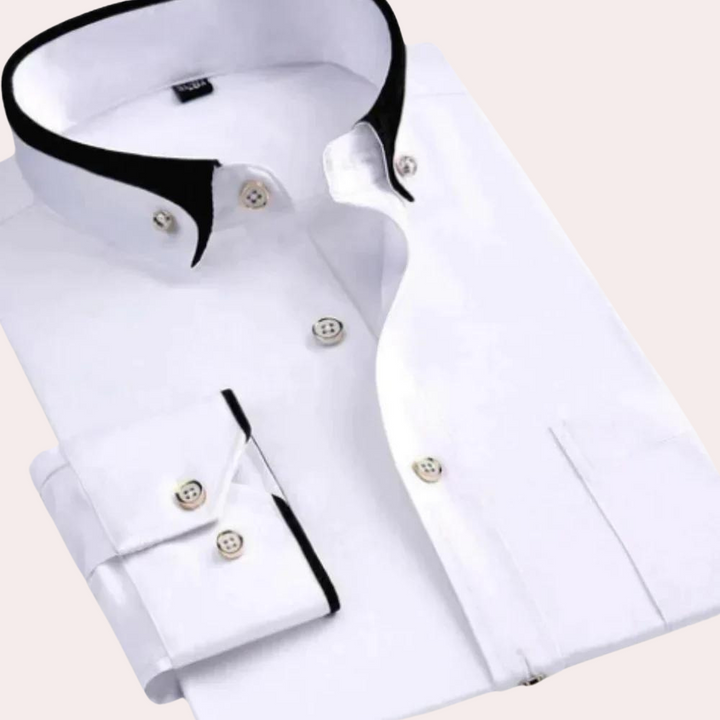 Elegant Men's Button-Detail Shirt – Sophisticated Style for Any Occasion
