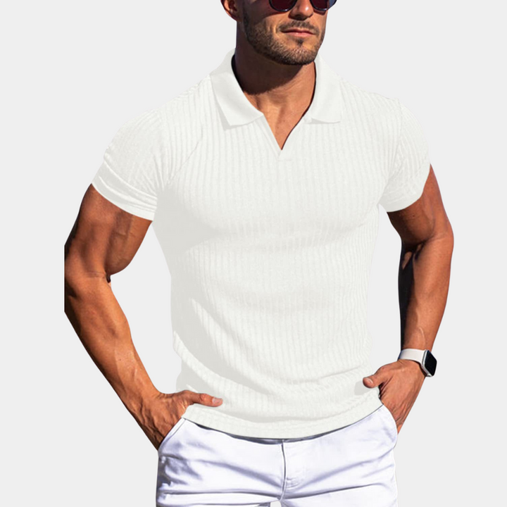 Men's Stylish Tailored Polo Shirt – Trendy & Sophisticated Everyday Wear