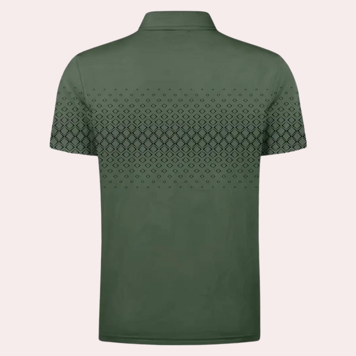 Stylish Printed Men's Polo Shirt – Trendy & Comfortable Everyday Wear