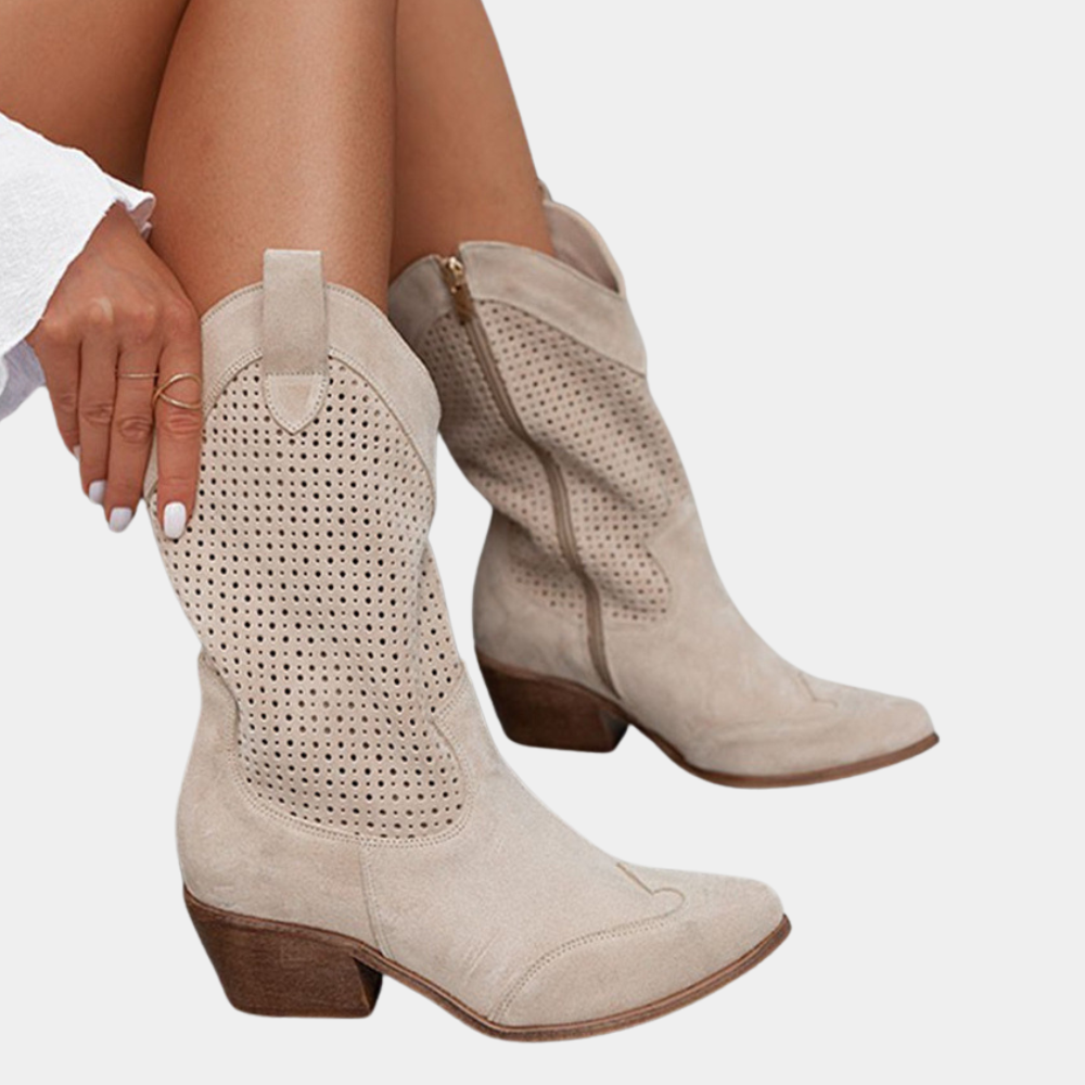 Women's Stylish Breathable Cowboy Boots – Trendy & Comfortable Footwear