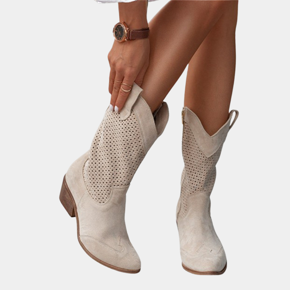 Women's Stylish Breathable Cowboy Boots – Trendy & Comfortable Footwear