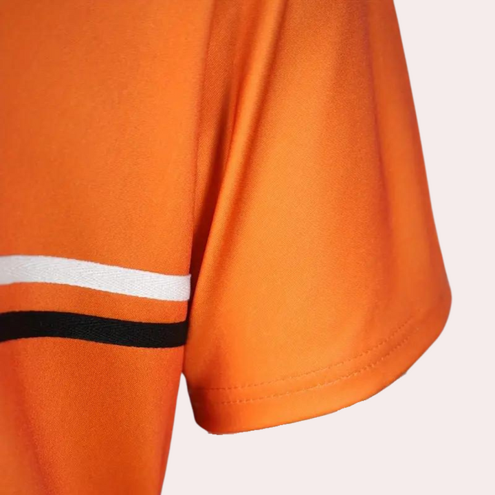Colour Block Orange Shirt – Trendy & Stylish Everyday Wear
